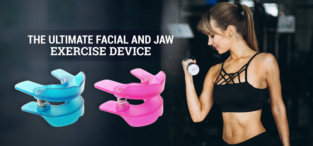 JawFlex Jawline Exerciser & Jaw Exerciser for Women & Men - Device & Tool  for TMJ, Jaw & Face Exercises for Facial Fitness to Strengthen Facial
