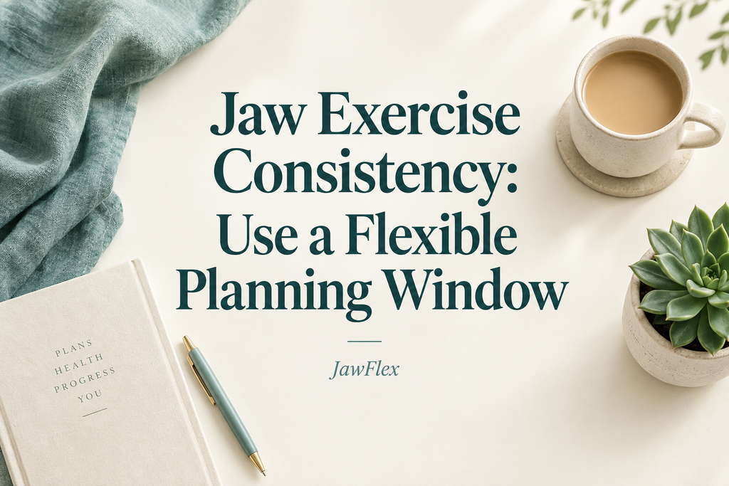 Jaw Exercise Consistency: Use a Flexible Planning Window