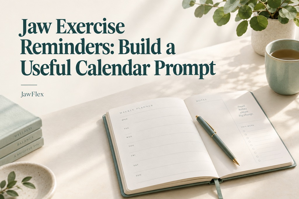 Jaw Exercise Reminders: Build a Useful Calendar Prompt