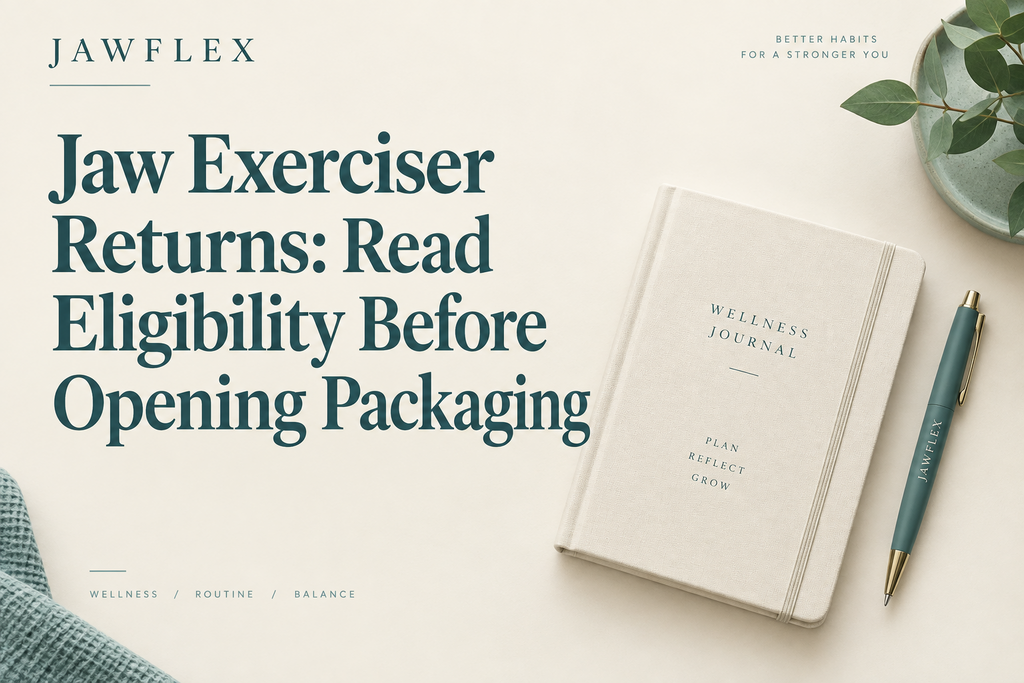 Jaw Exerciser Returns: Read Eligibility Before Opening Packaging