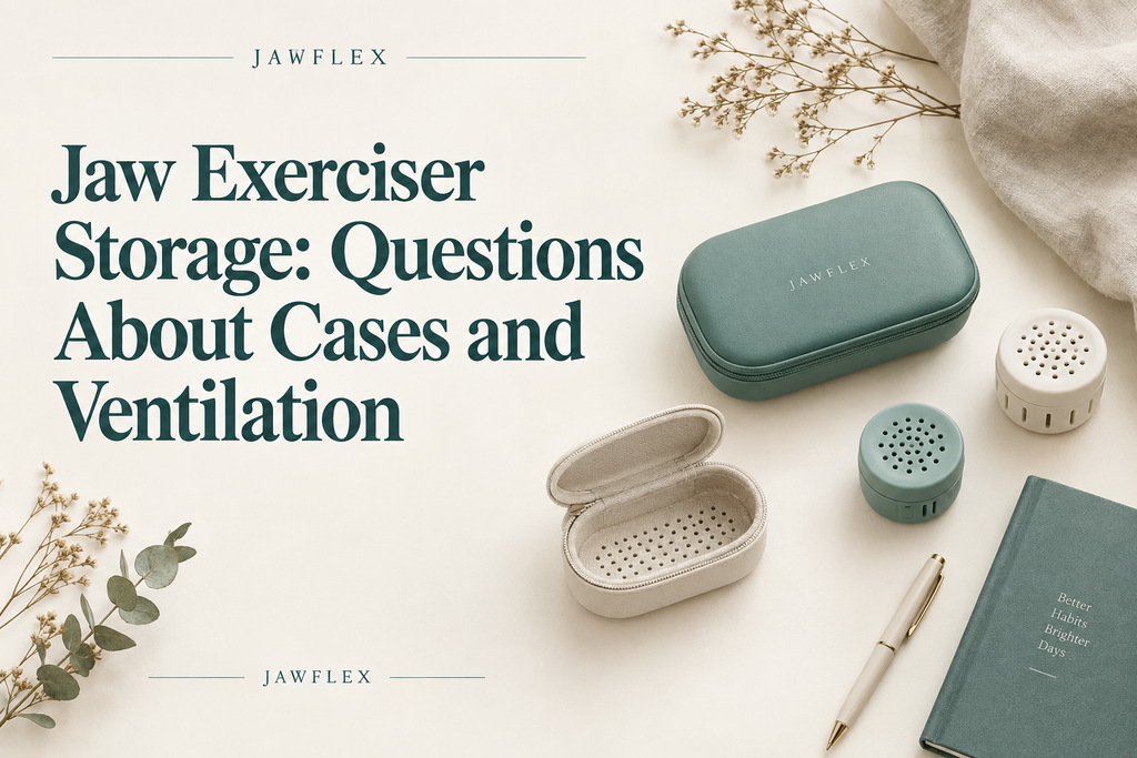 Jaw Exerciser Storage: Questions About Cases and Ventilation