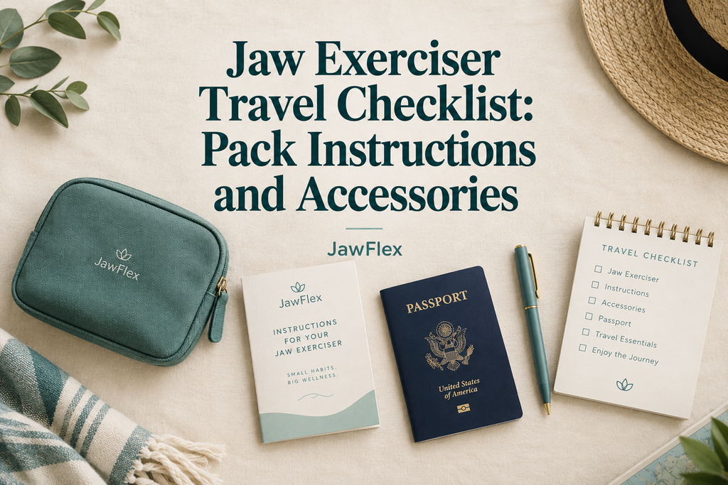 Jaw Exerciser Travel Checklist: Pack Instructions and Accessories